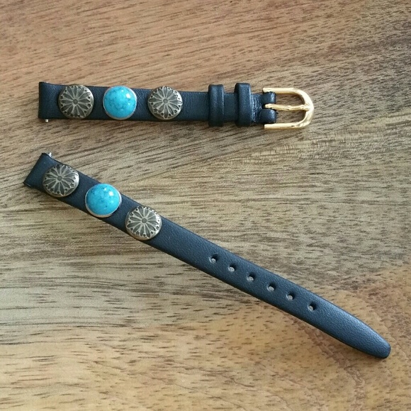 Studded Leather Watch Band - Picture 3 of 8
